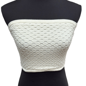 Aerie Cream Sleeveless Fitted Crop Top. Solid Layering